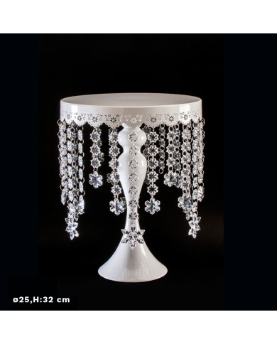 SUPORTE REDONDO C/DIAMANTES 25CM H32-342033