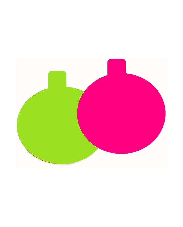 MF15581 - MINI DISCOS 8CMM ROSA/VERDE C/200