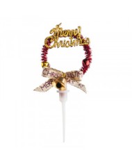 PICK MERRY CHRISTMAS DOURADO (50 UN) - 354098