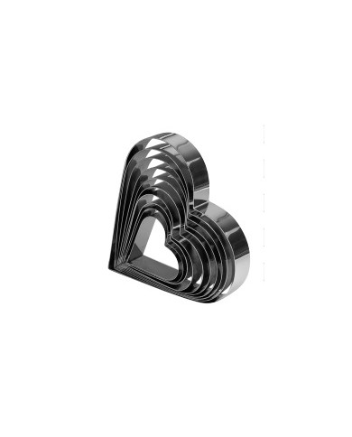 MOLDE INOX CORAÇÃO-7H5X14