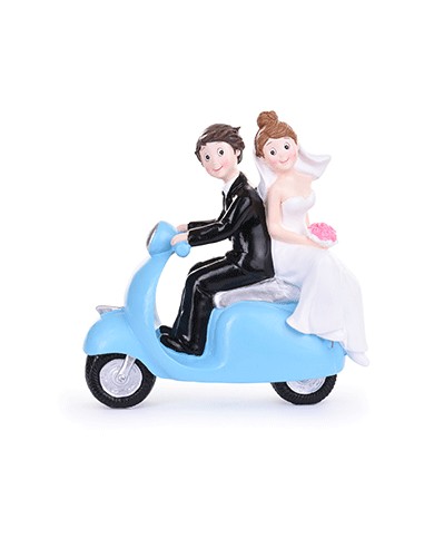 NOIVOS EM VESPA AZUL  REF.28481
