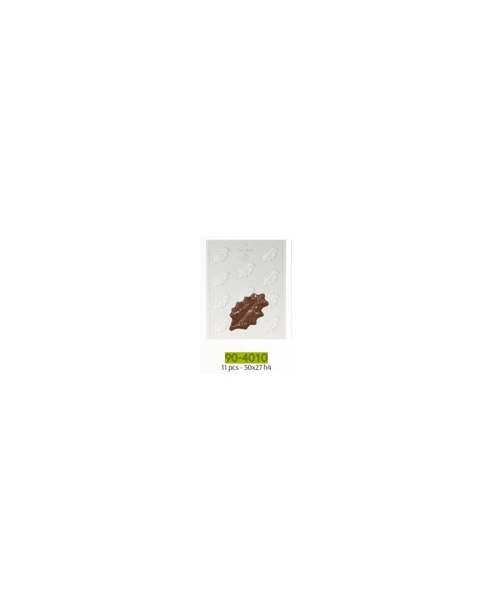 POLYETHYLENE MOULD SINGLE HOLLY LEAF 90-4010