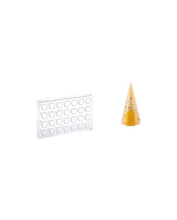 MA4006 - MOLDE POLICARBONATO PIRAMIDE HEXAGONAL