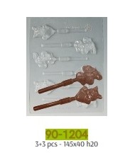 POLYETHYLENE MOULD SINGLE HOLLY LEAF 90-4010