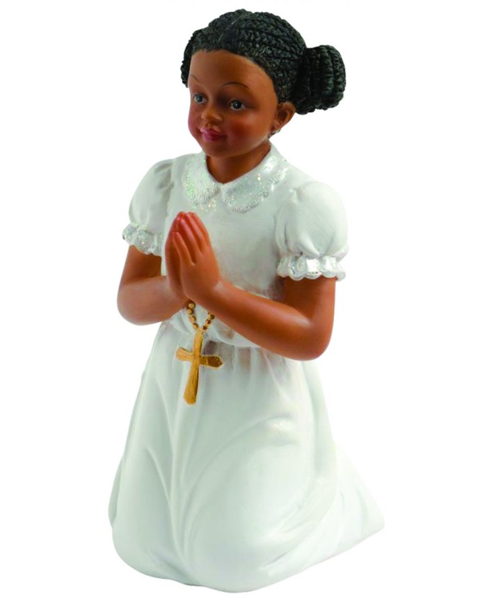 MF44735 - MENINA DE COMUNHÃO NEGRA 11CM