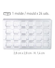 525094 - MOLDE POLICARBONATO LOVE YOU PARA BOMBONS 275 X 176 X 26MM (24 UNID)