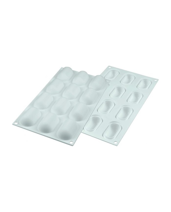 MF11219 - MOLDE SILIKOMART OVAL 12 ALMOFADAS