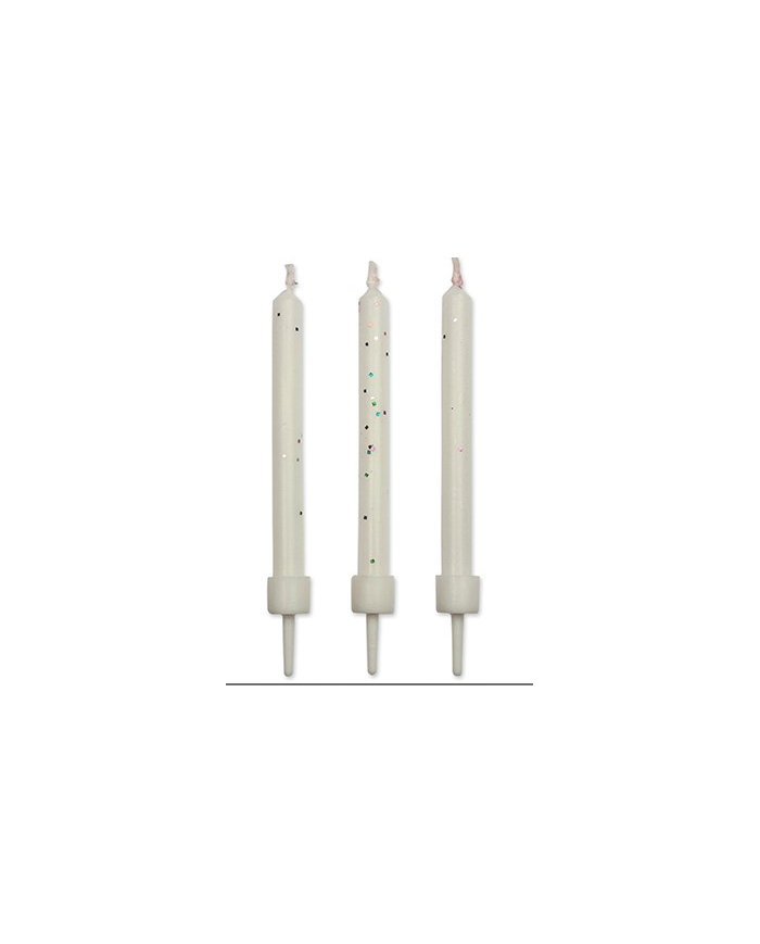 CA026 - VELAS BRANCAS C/BRILHANTES
