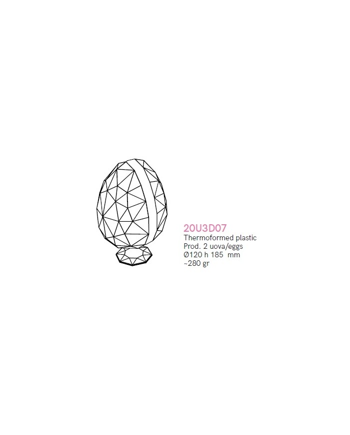 MOLDE OVO DIAMOND PACK 2 PCS - 20U3D07
