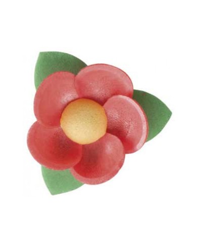 126023 - FLORES OBREIA C/FOLHAS 4,5CM (100)
