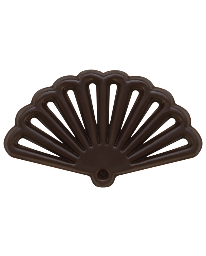 427848 - DECORAÇÃO CHOCO NEGRO LEQUE ORIENTAL 5.9X3.5CM