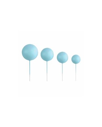 AZ01937- KIT 20 BOLAS DECORATIVAS AZUL CLARO