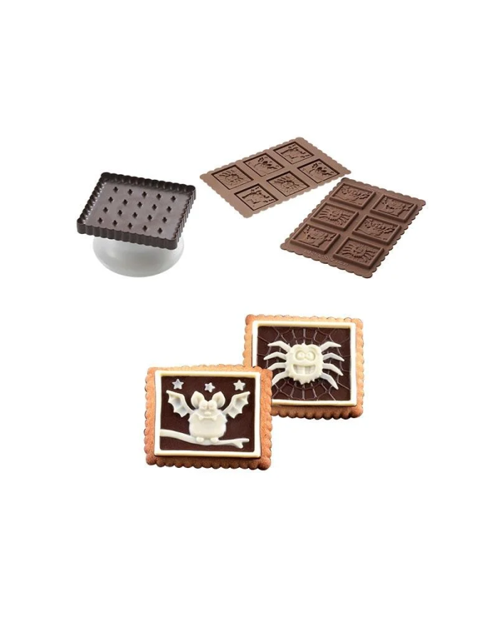 CK12- MOLDE BOLACHAS CHOCOLATE HALLOWEEN 73X72X5MM (6 UNID)