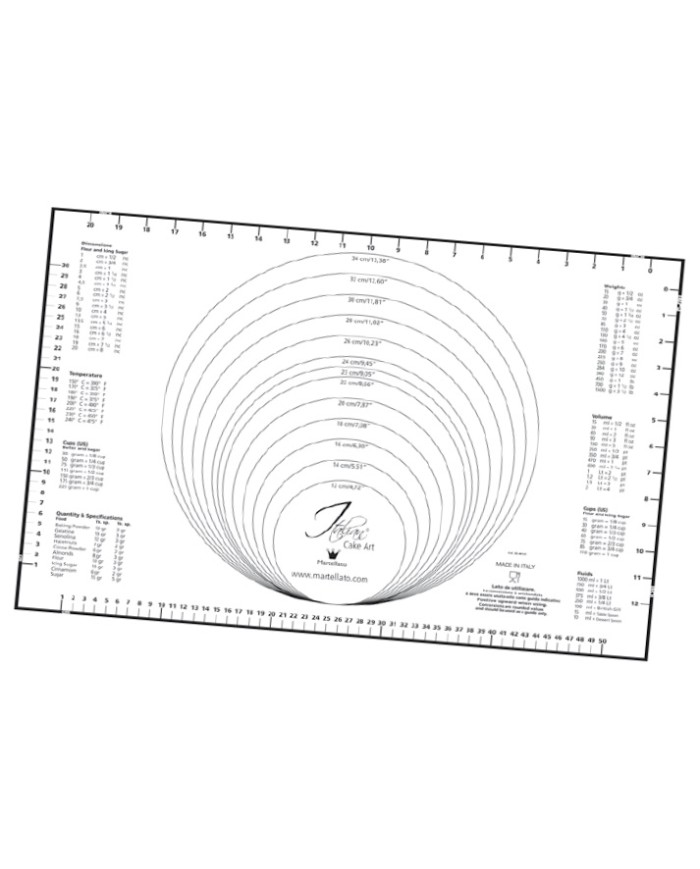 40-W141 - PLASTIC MEASUREMENT MAT 600X400MM