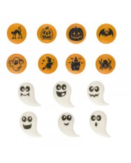 205130 - FANTASMAS E CALABAZAS (36+36) AÇUCAR 2D 2CM