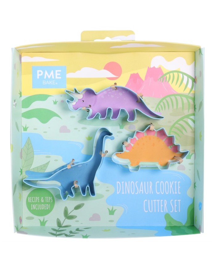SCB700 - SET 3 CORTADORES DINOSAURO