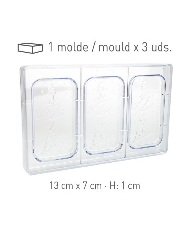 525093 - MOLDE POLICARBONATO LOVE YOU 275 X 176 X 26MM (3UNID)