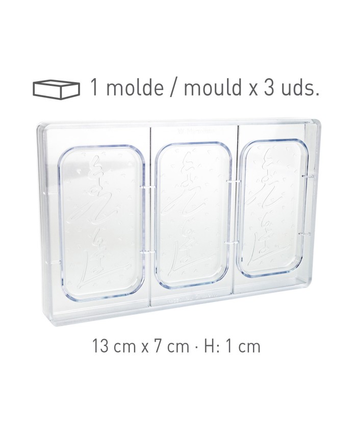 525093 - MOLDE POLICARBONATO LOVE YOU 275 X 176 X 26MM (3UNID)