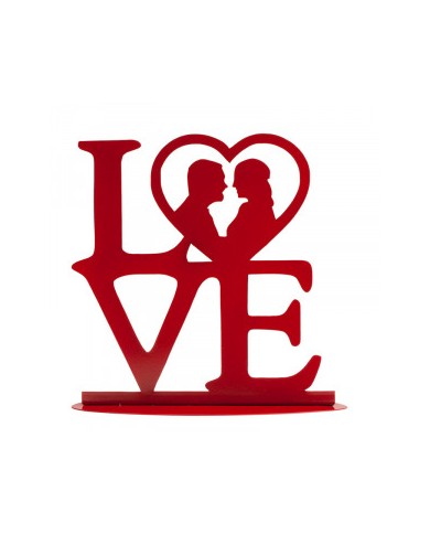 305070 - BODA METAL "LOVE" VERMELHO