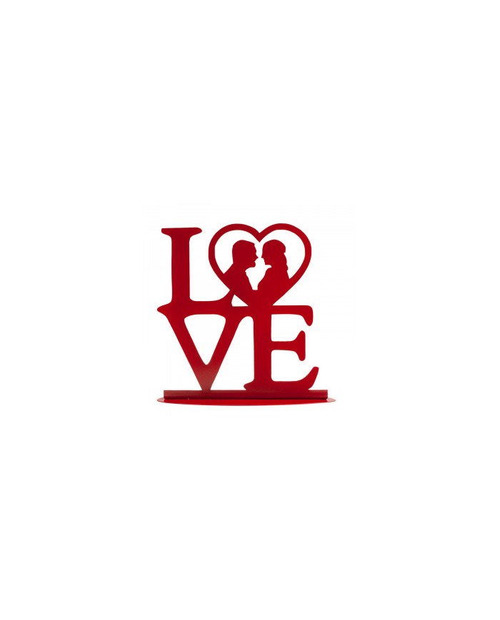 305070 - BODA METAL "LOVE" VERMELHO