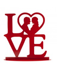 305070 - BODA METAL "LOVE" VERMELHO