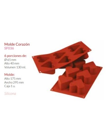Molde Silicone Coração - SF036