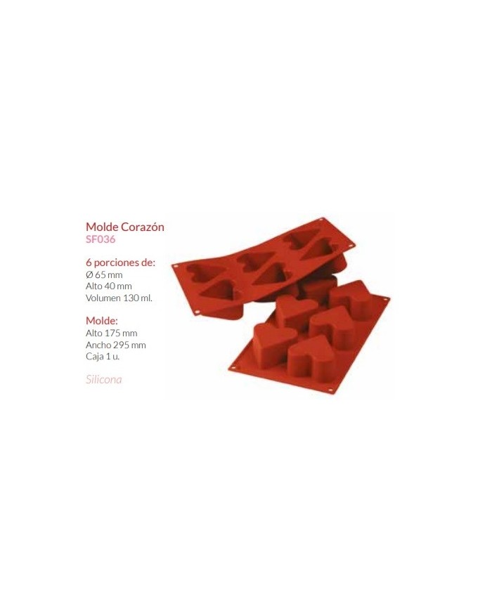 Molde Silicone Coração - SF036