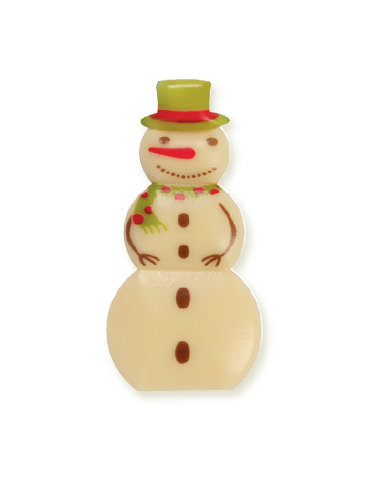 2BN11382W - CHOCOLATE BONECO DE NEVE 60X30 MM (96 UN)