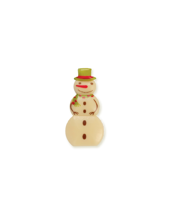 2BN11382W - CHOCOLATE BONECO DE NEVE 60X30 MM (96 UN)