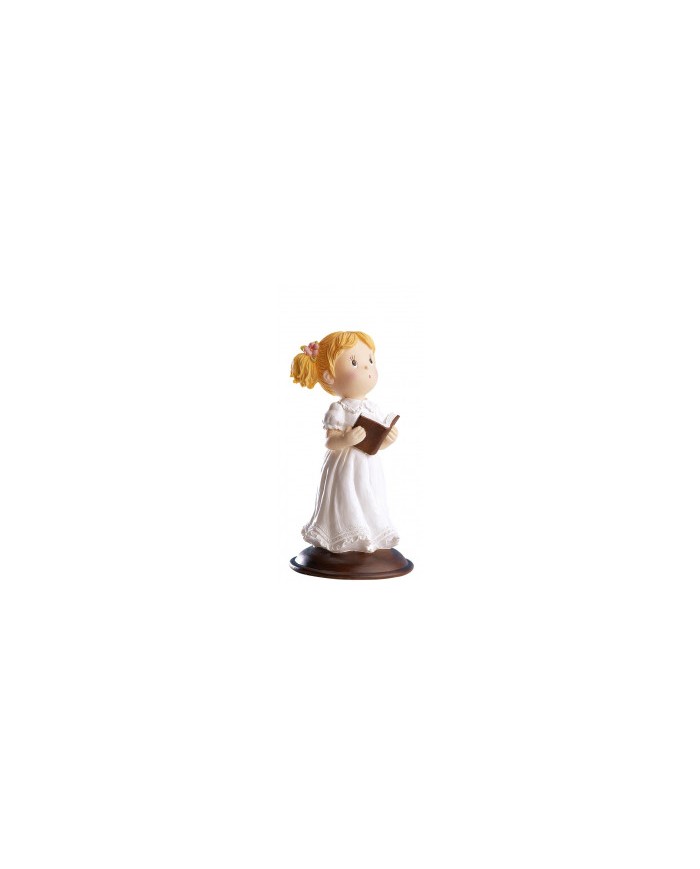 315082 - MENINA COMUNHÃO C/BIBLIA 13,5CM