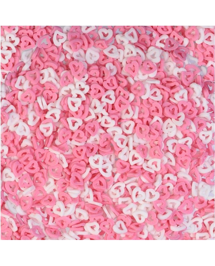 24215 - CORAÇÕES AÇÚCAR ROSA E BRANCO KG