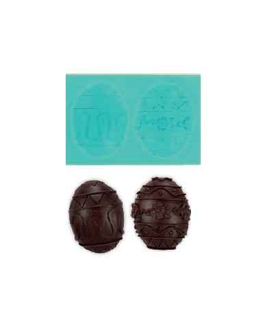 MOLDE SILICONE OVOS DECORADOS - 30338