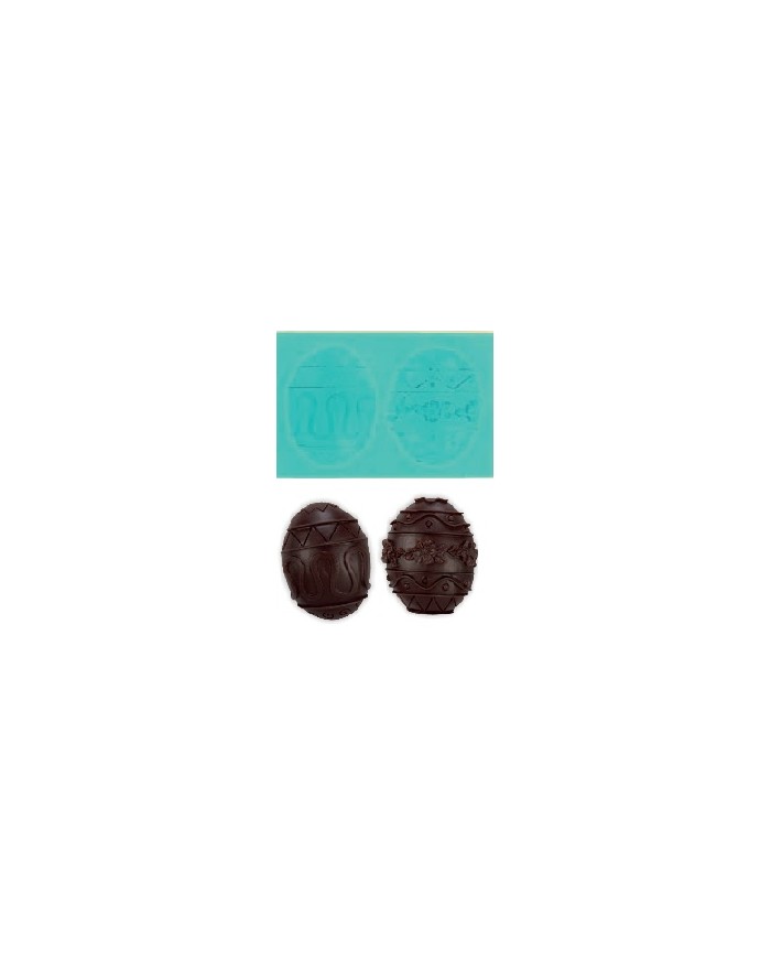 MOLDE SILICONE OVOS DECORADOS - 30338