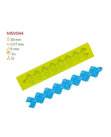 MSV044 - MOLDE SILICONE 38X197X8 MM