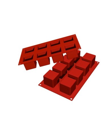 MF11059 - MOLDE SILIKOMART 8 CUBOS SF104