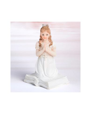 MENINA REZANDO C/BIBLIA REF.27171B