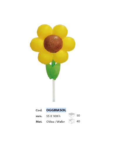 OGGIRASOL - FLOR OBREIA GIRASSOL 50 UNIDS