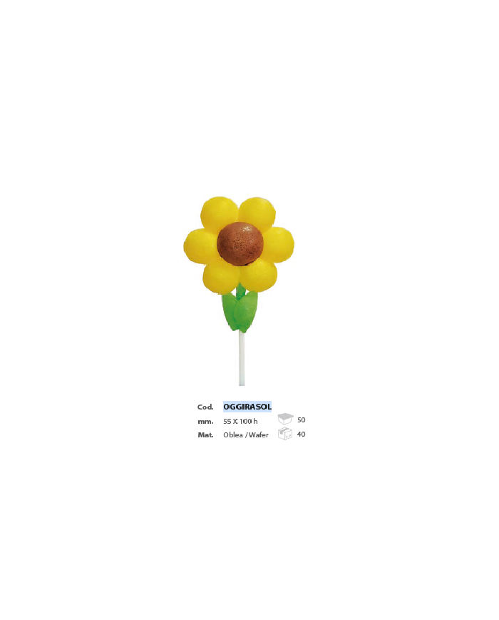 OGGIRASOL - FLOR OBREIA GIRASSOL 50 UNIDS