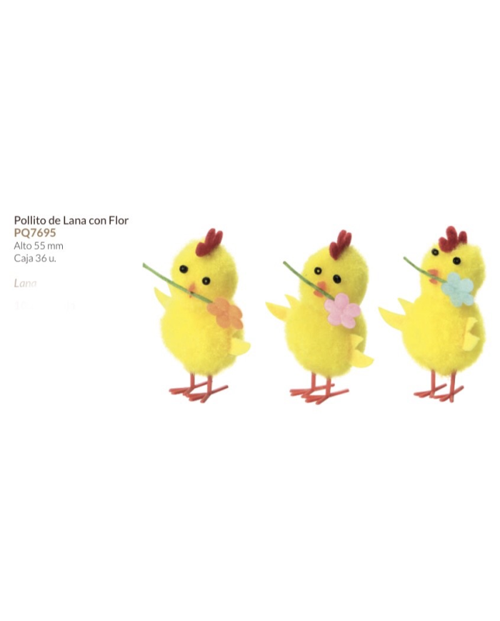 PQ7695 - PINTAINHOS C/FLOR BICO 5CM