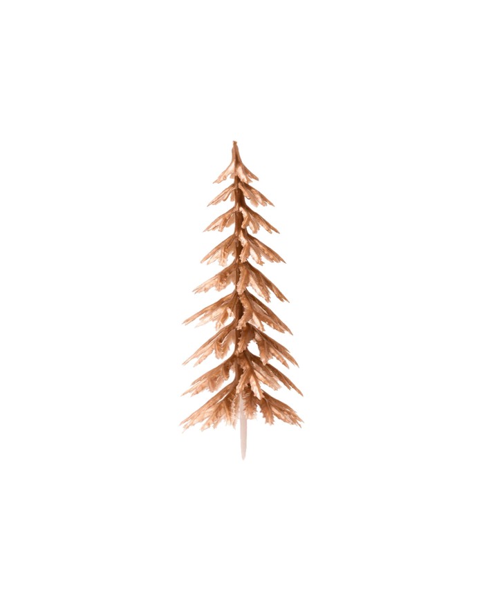 354147 - CAKE TOPPER PINHEIRO PLÁSTICO BRONZE (72 UNIDS)