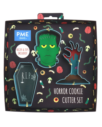 SCB706 - CORTADOR BISCOITOS HALLOWEEN TERROR (CONJ 3)