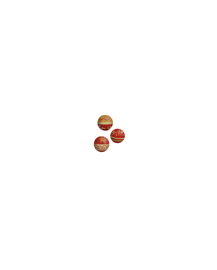 427989 - BOLAS NATAL CHOCO BRANCO O Ø 27MM (40 UNID)