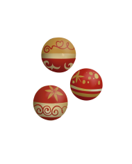 427989 - BOLAS NATAL CHOCO BRANCO O Ø 27MM (40 UNID)