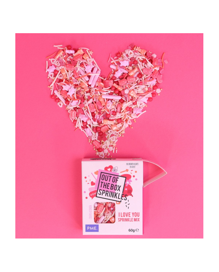 OTB03 - MIX  SPRINKLES "OUT THE BOX" TE AMO 60GT
