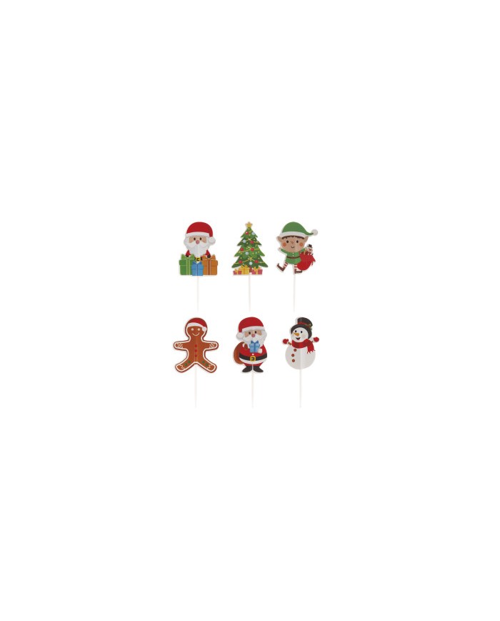 359007 - CAKE TOPPERS PAPEL NATAL E MOD 30