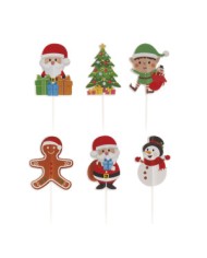 359007 - CAKE TOPPERS PAPEL NATAL E MOD 30