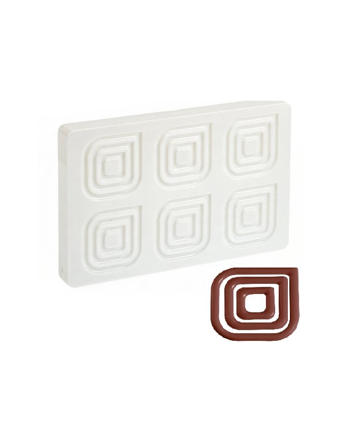 DECO SQUARE POLYCARBONATE MOULD - 20-D020