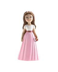 315128 - MENINO ROSÁRIO COMUNHÃO AZUL 16CM