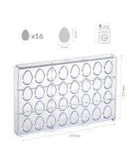 MOLDE POLICARBONATO OVO 80 GR(6) 81X54X27 1-309