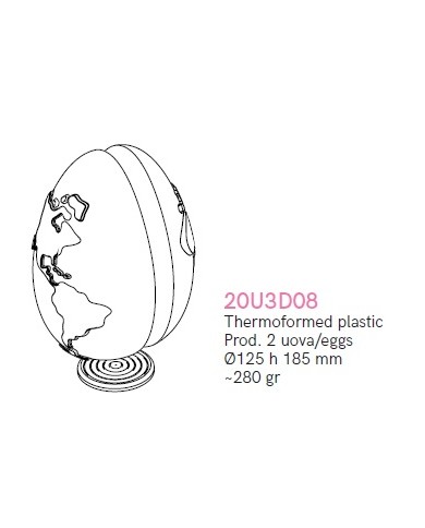 MOLDE OVO MUNDO PACK 2 PCS - 20U3D08